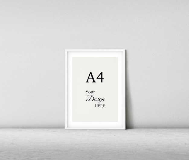 Witte frame mockup met mat