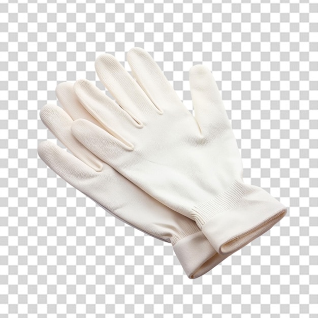 Witte latex handschoenen om coronavirusbesmetting te voorkomen