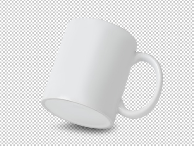 Witte mok cup mockup