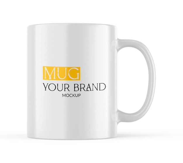 Witte mok realistische mockup