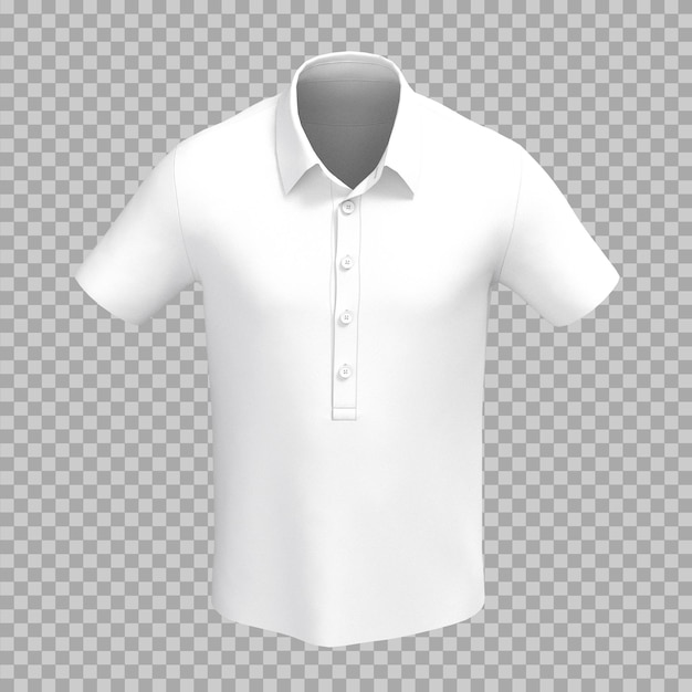 Witte polo shirt mockup