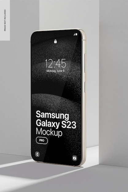 Witte samsung galaxy s23 mockup