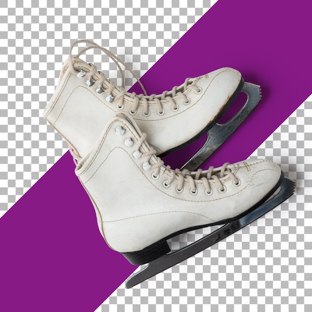 Witte schaatsschoenen voor kerstcadeau
