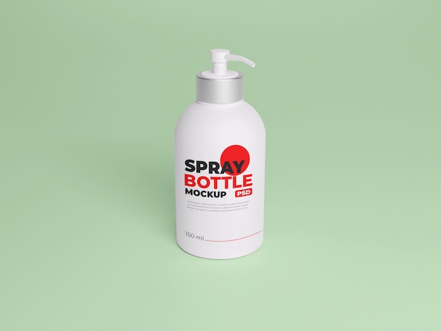 Witte spry fles mockup