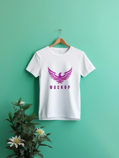 Witte t-shirt mockup psd