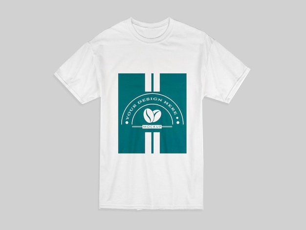 Witte t-shirt voorzijde mockup