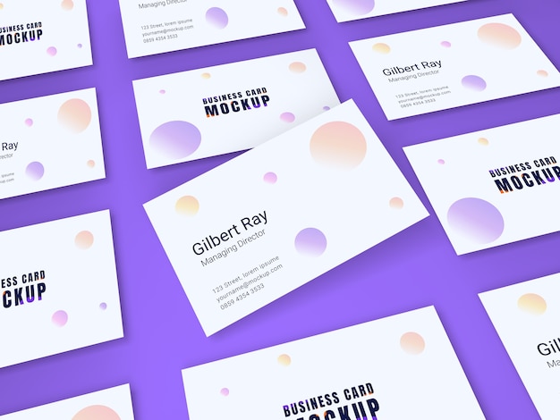 Witte visitekaartje mock-up