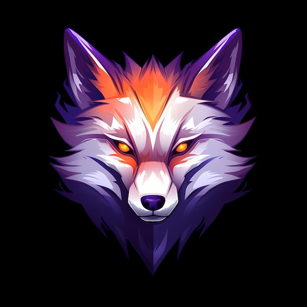 Illustrazioni artistiche del logo wolf esport