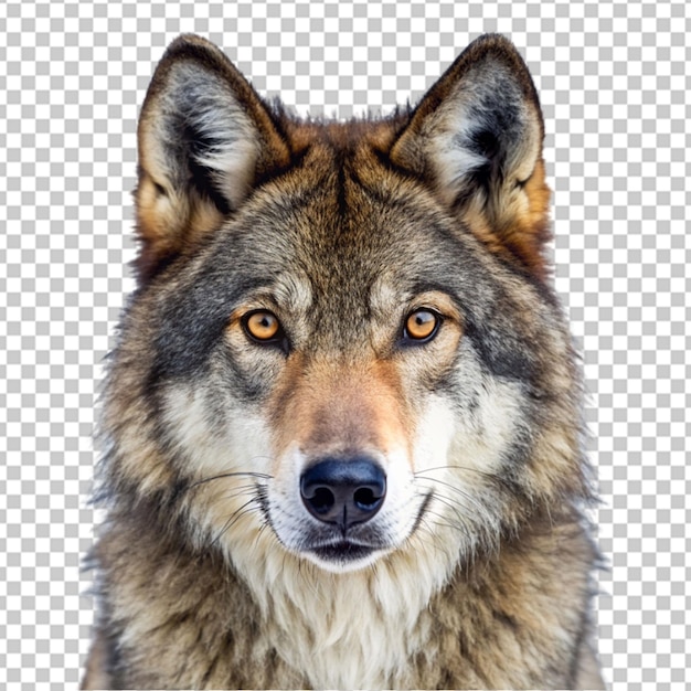 PSD un ritratto di lupo png