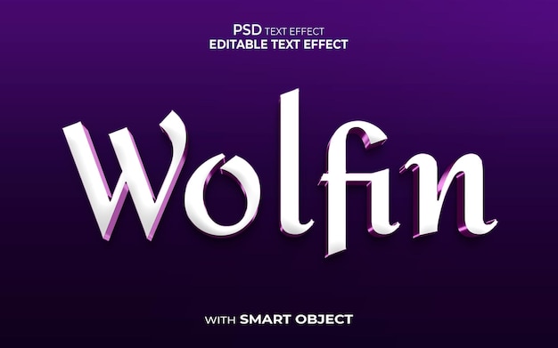 wolfin teksteffect