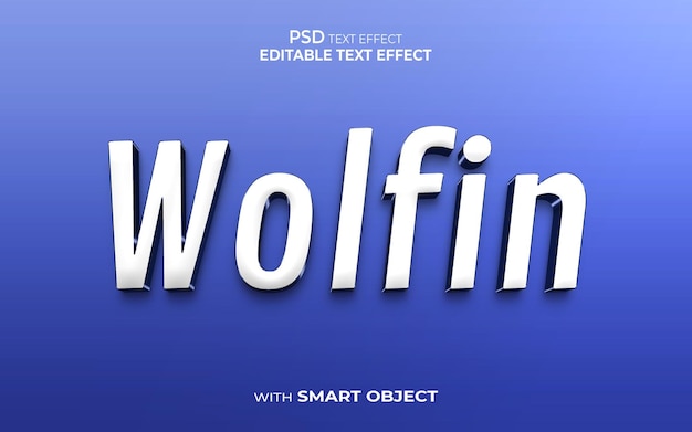 wolfin teksteffect