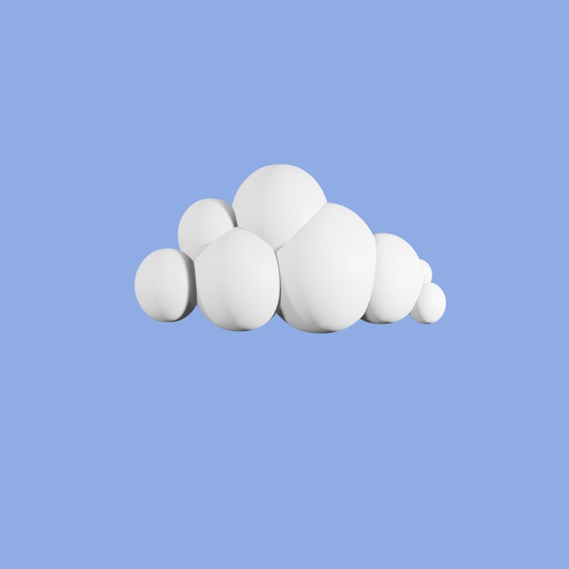 PSD wolk 3d en png