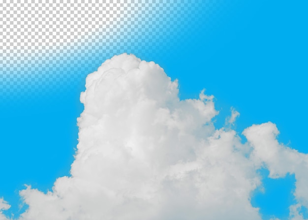 wolk geïsoleerde transparantie achtergrond