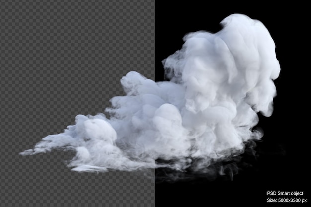 Wolken turbulent geïsoleerde 3d render