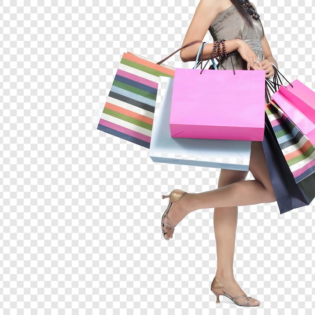 woman carrying shopping bags
