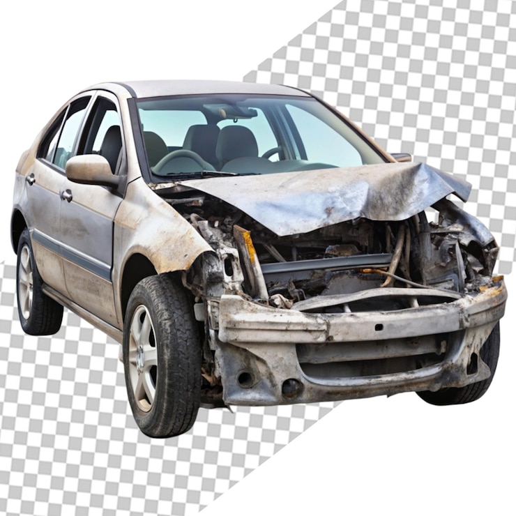 PSD woman checking engine and man changing tyre