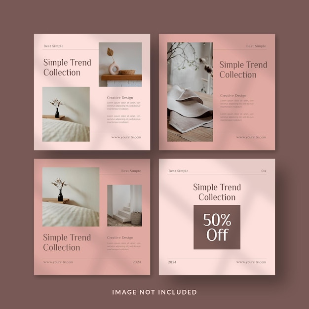 Woman Fashion Set Instagram Post Template