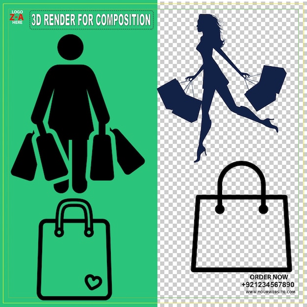 woman fashion shopping beauty woman holding three fashion girl people