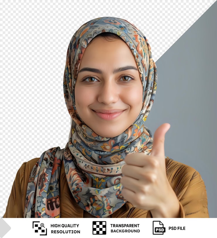 PSD a woman giving a thumbs up sign with the words hello hello hello hello hello hello hello hello hello hello hello hello hello