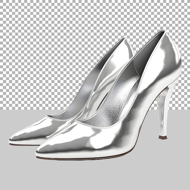 PSD woman high heel sandals on transparent background ai generated
