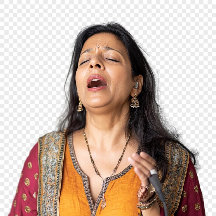 PSD a woman is crying with a knife in her hand