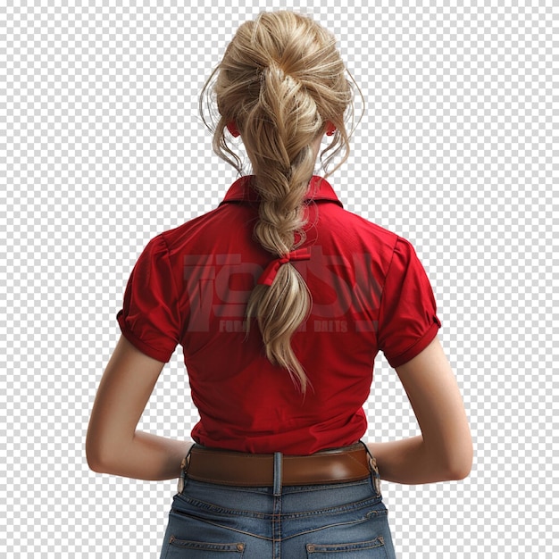 PSD woman isolated png on transparent background