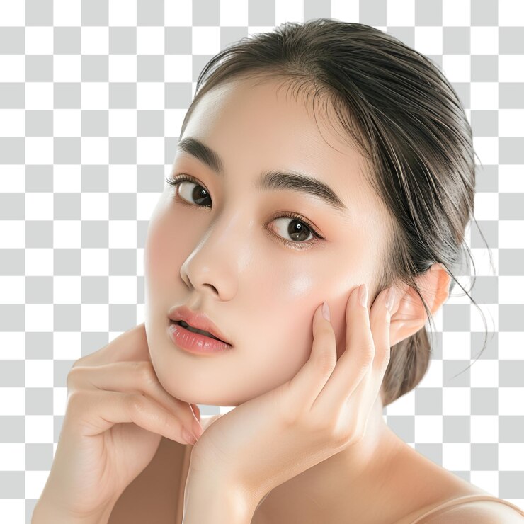 女性モデル 透明な背景