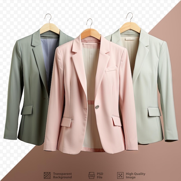 PSD Женский формальный деловой пиджак висит один