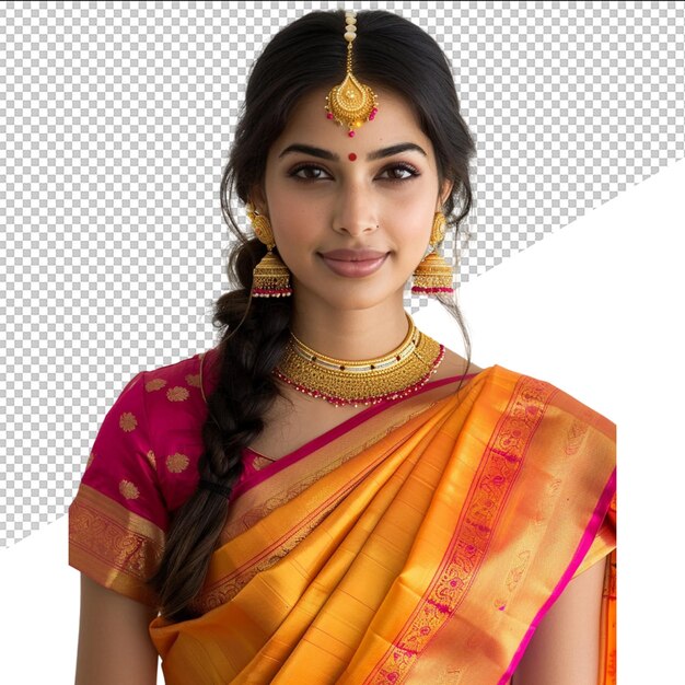 PSD a woman in a sari