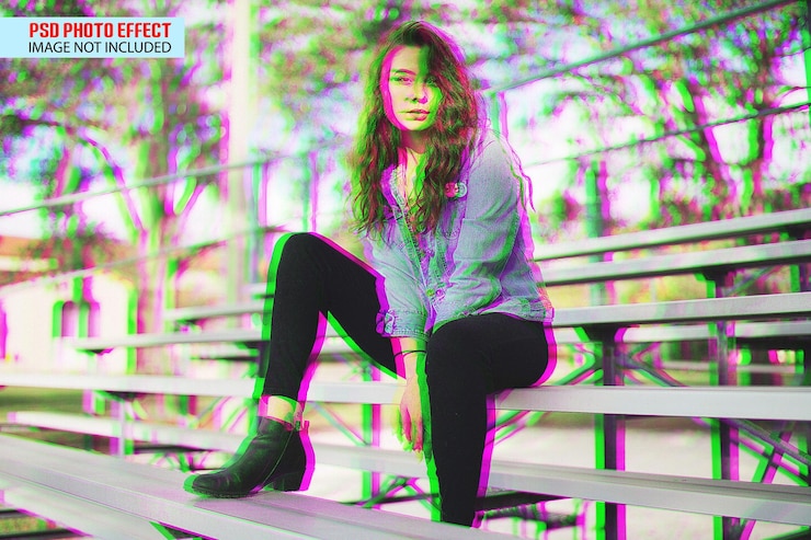PSD a woman sits on a bleachers with a sign that says quot under it quot