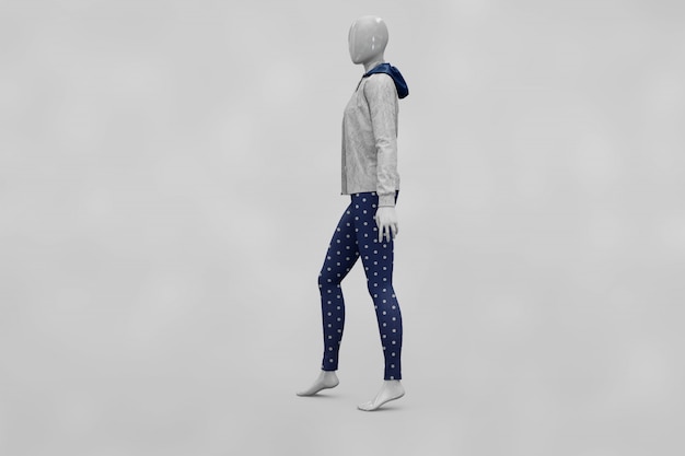 PSD woman sport clothes mock up