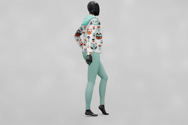 PSD woman sport clothes mock up