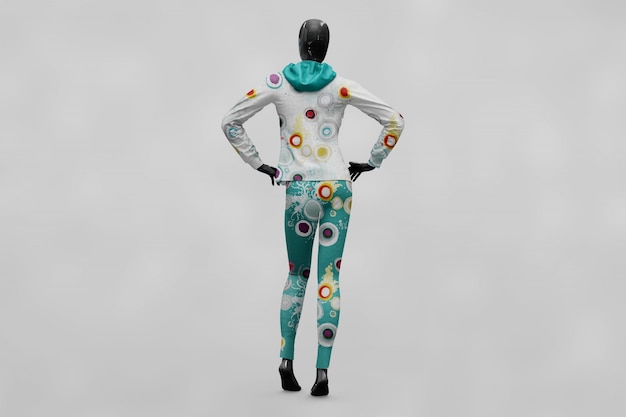 PSD woman sport clothes mock up