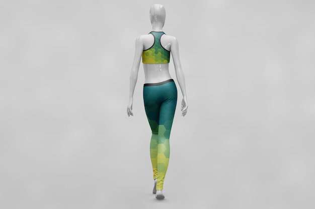 PSD woman sport clothes mock up