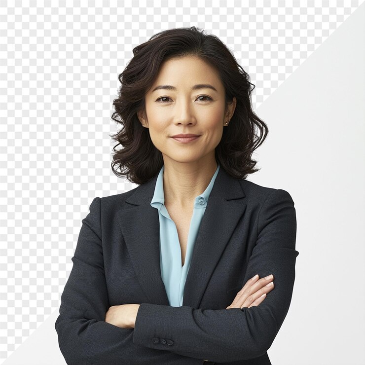 PSD 팔을 은 슈트를 입은 여자