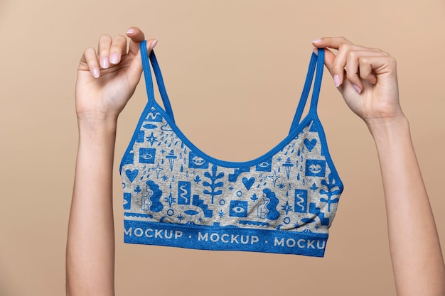 Woman undies mockup design