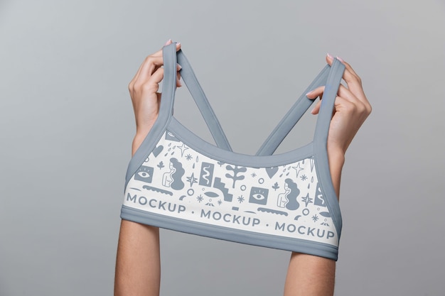 Woman undies mockup design