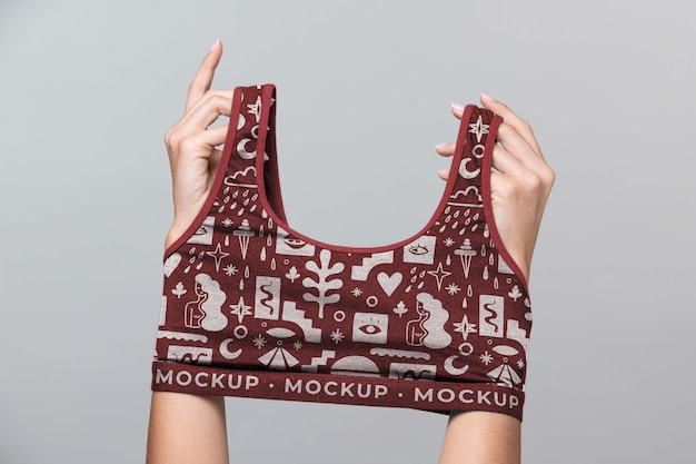 Woman undies mockup design