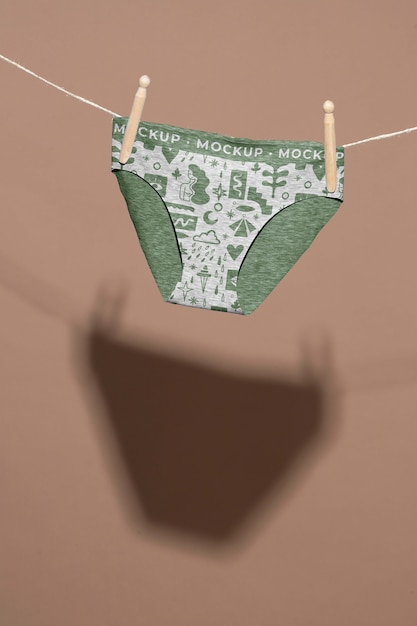 PSD woman undies mockup design