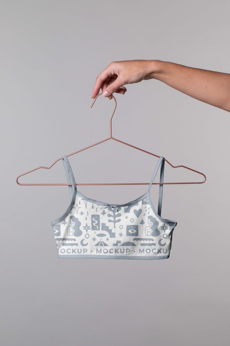 PSD woman undies mockup design