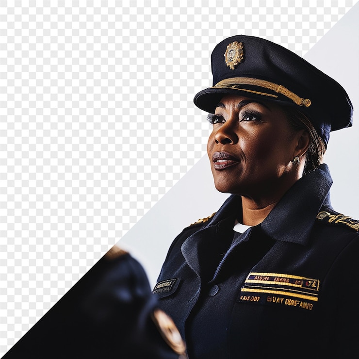 PSD a woman in a uniform with the name quot us navy quot on the front