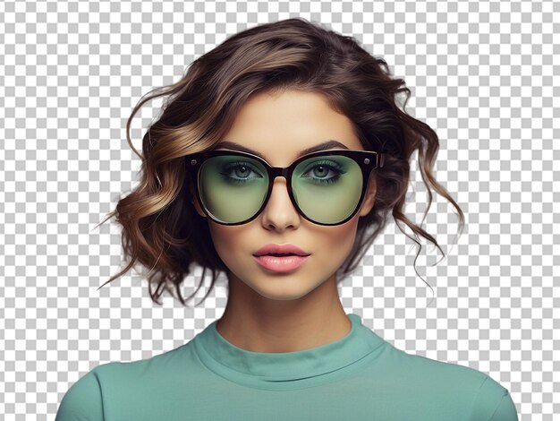 PSD woman wearing glasses