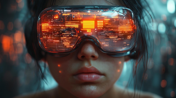PSD a woman wearing goggles with the words quot im a d quot