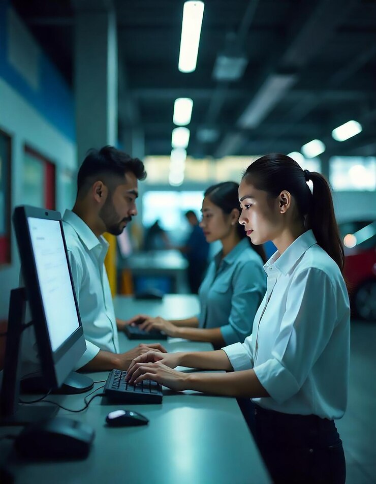 PSD woman wearing headphones while listening to music