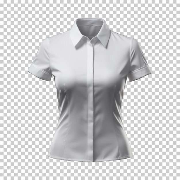 PSD woman white shirt isolated on transparent background