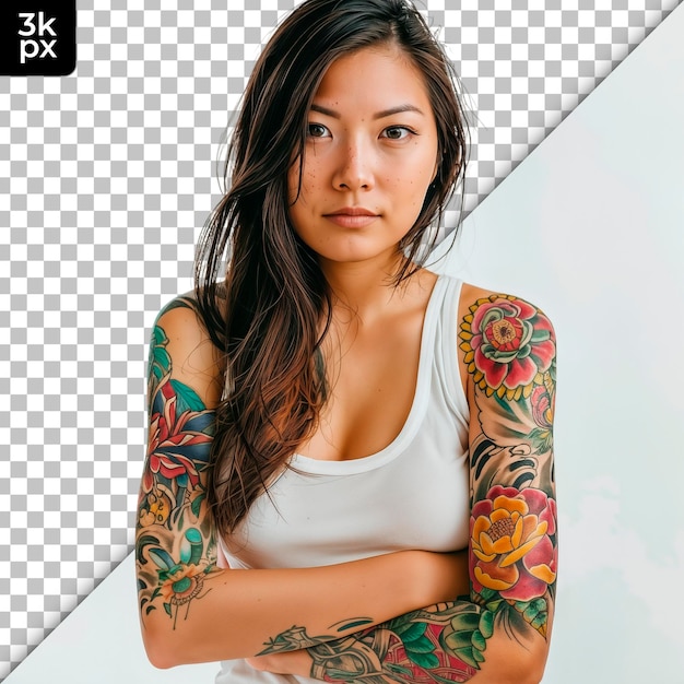  Woman With Heart Tattoo PSD, High Quality Free PSD Templates for ...