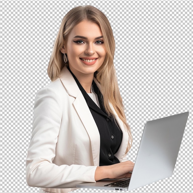 Woman working on office