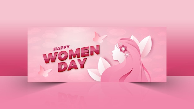 PSD women day social media cover template