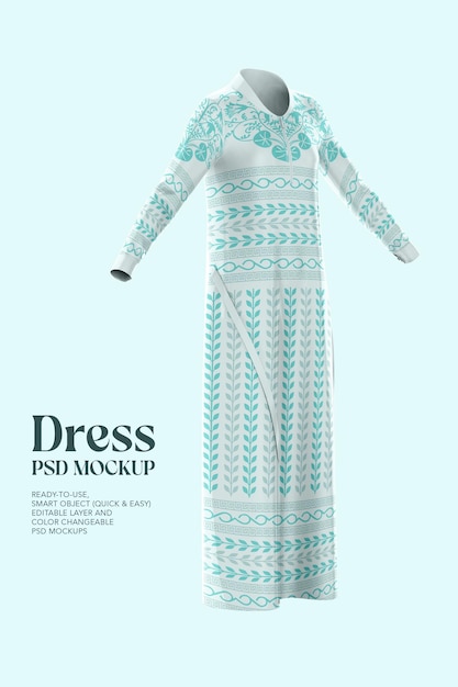 PSD women dress mockup