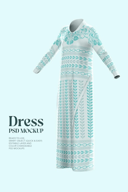 PSD women dress mockup